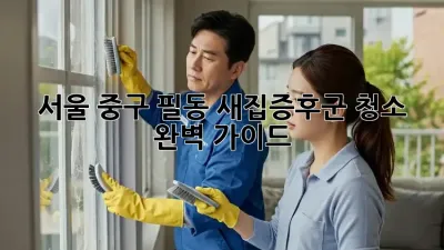 서울 중구 필동 새집증후군 청소 완벽 가이드